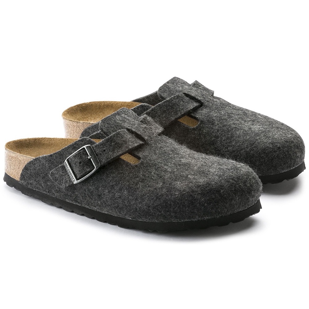 NWT Birkenstock Boston Clog in Anthracite SZ 39